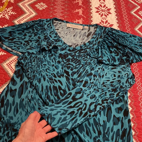 Simonton Says LS TOP SZ MEDIUM. Teal/black - Picture 8 of 8